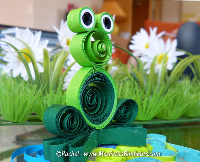 quiling grenouille 3d