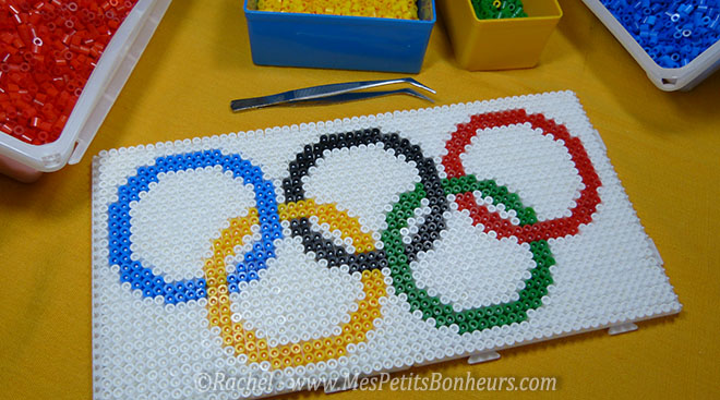 modele perles a repasser drapeau jeux olympiques