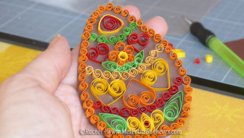 quilling oeuf de paques chocolat
