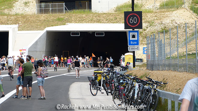 retour tunnel de bure vers frontière franco suisse