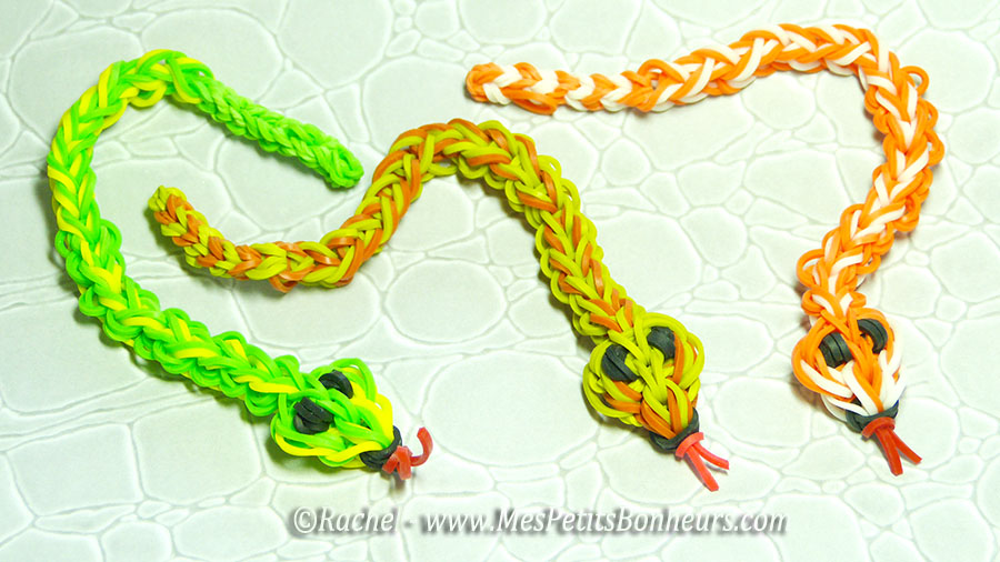 serpents elastiques rainbow loom
