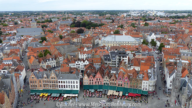 place Bruges vue du Beffroi