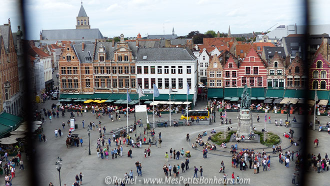 vue sur la place de Bruges depuis Beffroi