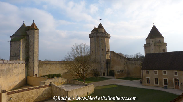 Château de Blandy les tours vu depuis le circuit des Tours