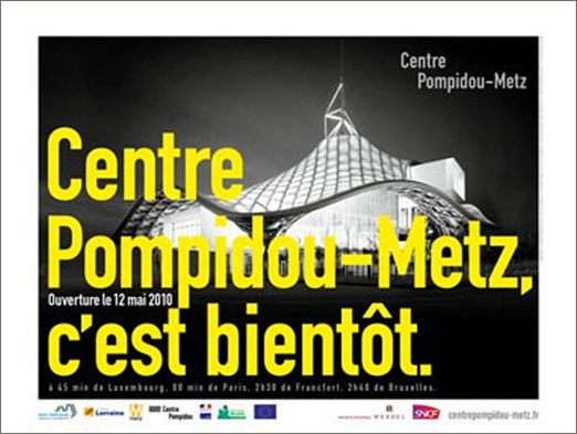 affiche ouverture centre pompidou metz