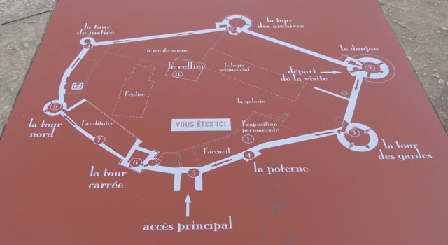 plan de promenade du château