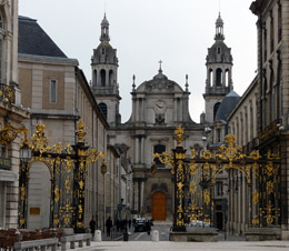 Cathedrale vue de la Place Stanislas - Nancy