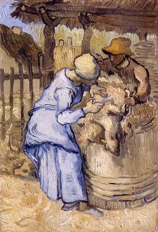 Tonte des moutons - Van Gogh - 1889
