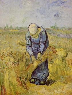 Paysanne gerbant le blé - Van Gogh - 1889