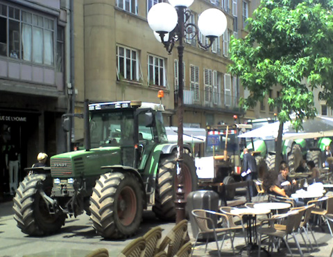 Manifestation des agriculteurs en tracteur - Metz (57)