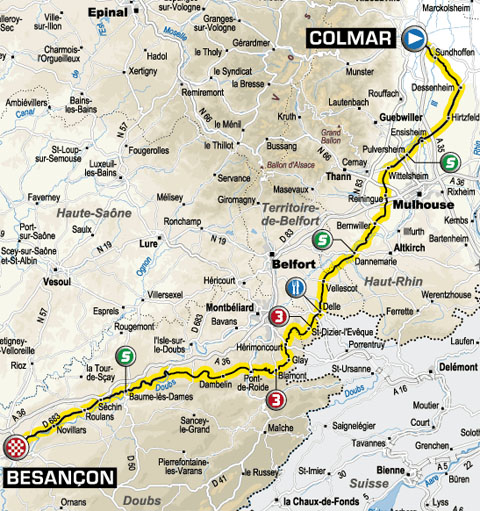 etape-14 Colmar Besançon