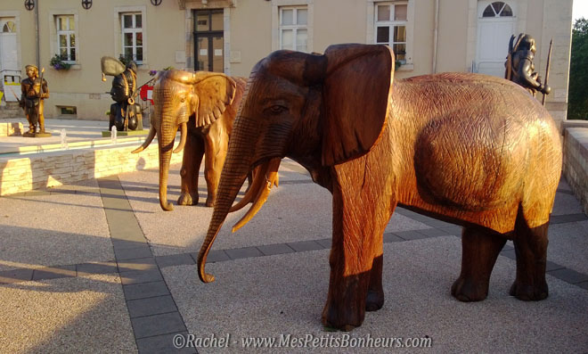 elephants en bois port sur saone