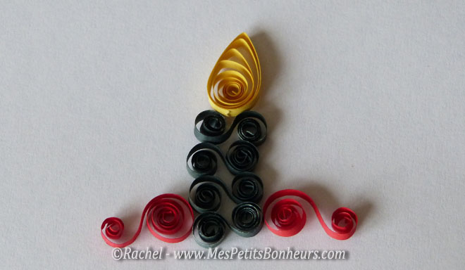 bougie double spirale quilling