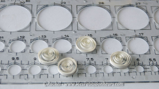 cercles blancs paperolles de 15 mm