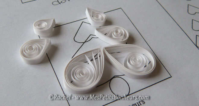sapin blanc morceaux quilling