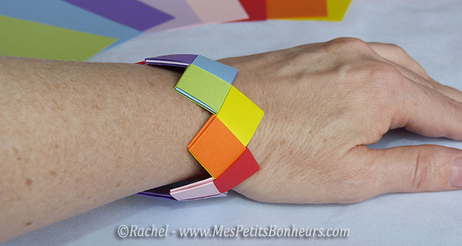 diy bracelet papier origami