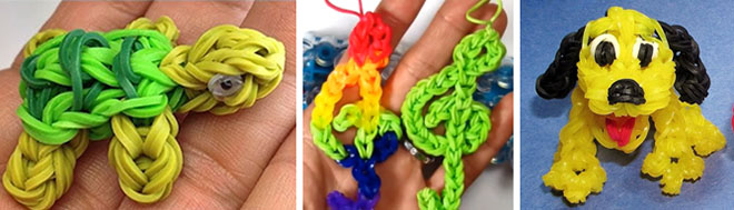 idées a fabriquer avec des elastiques et jeu rainbow loom