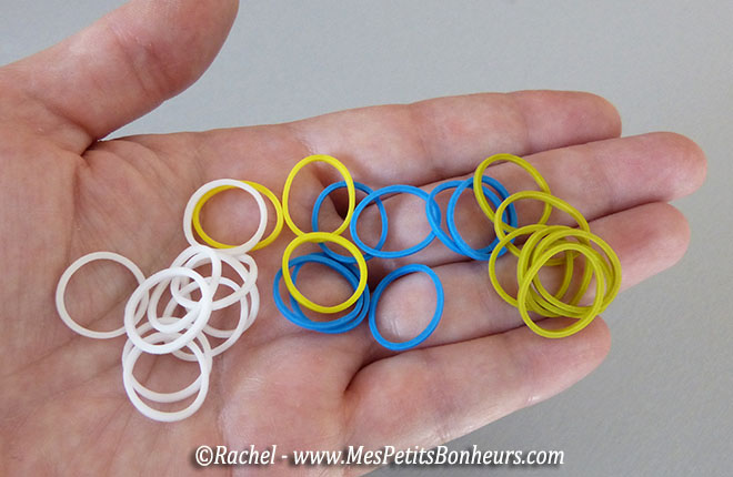 elastiques pour fleur de bracelet rainbow loom