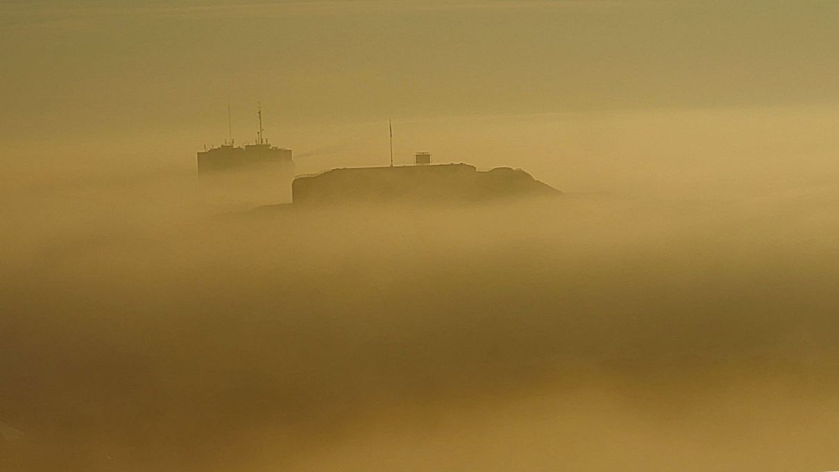 Eglise dans le brouillard Belfort