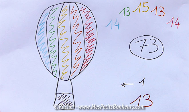 bricolage montgolfiere nombre elastiques