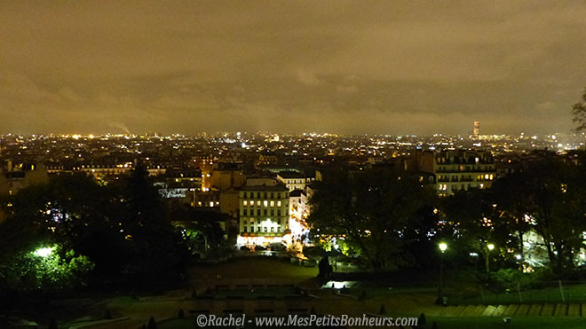 paris by night vu de montmartre