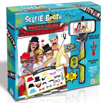 Photo delire selfie booth kit avec perche