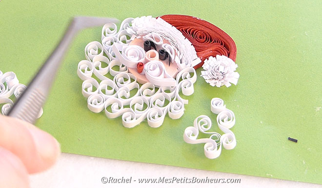 quilled father chrismas tutorial