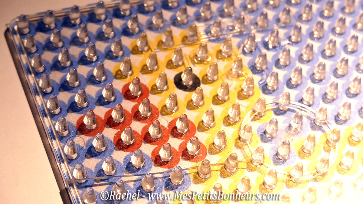 modele canard perles hama plaque transparente