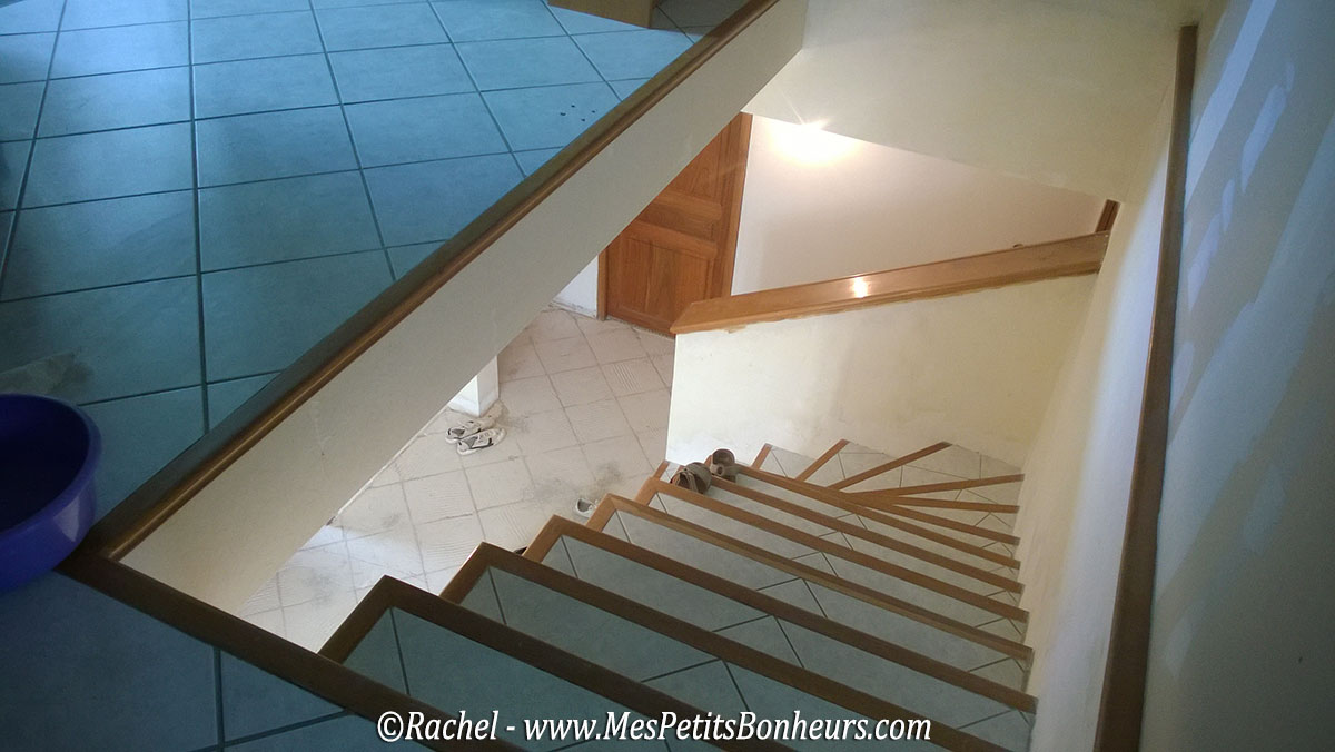 escalier sans rambarde