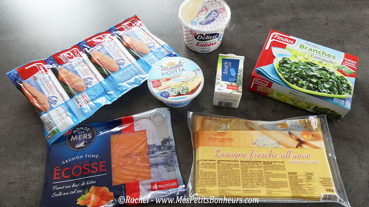 lasagnes-saumon-epinard-ricotta-ingredients