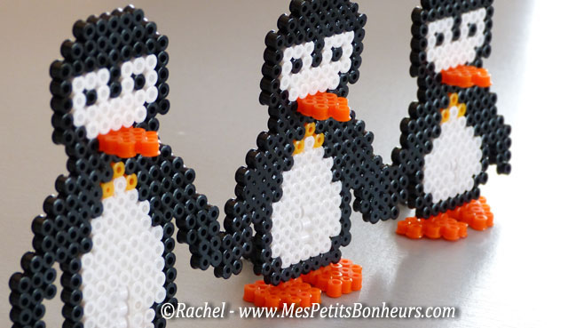bricolage pingouins en perles à repasser