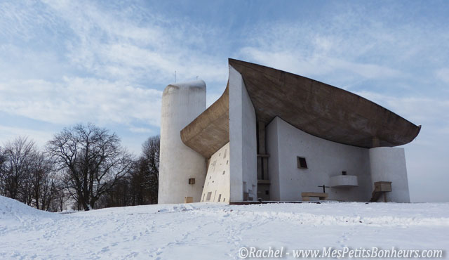 chapelle le corbusier ronchamp dans la neige