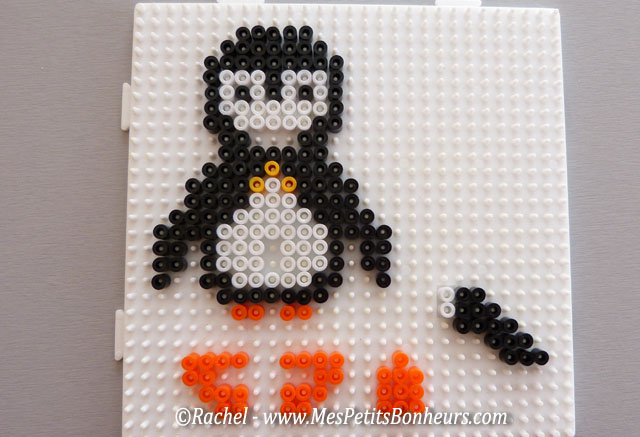 modèle du petit pingouin en perles hama